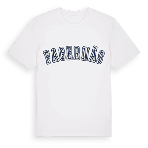 Fagernäs college t-shirt – ekologisk bomull t-shirt från Pinshirt