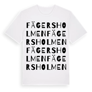 Fägersholmen ordlek t-shirt – ekologisk bomull t-shirt från Pinshirt