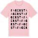 Pink Cotton t-shirt med Fagersta ordlek t-shirt