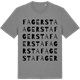 Mid Heather Gray t-shirt med Fagersta ordlek t-shirt