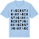 Blue Soul t-shirt med Fagerstugan ordlek t-shirt