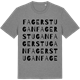 Mid Heather Gray t-shirt med Fagerstugan ordlek t-shirt