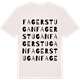 Vintage White t-shirt med Fagerstugan ordlek t-shirt