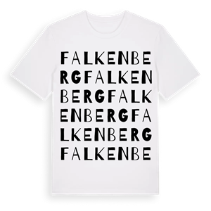 Falkenberg ordlek t-shirt – ekologisk bomull t-shirt från Pinshirt