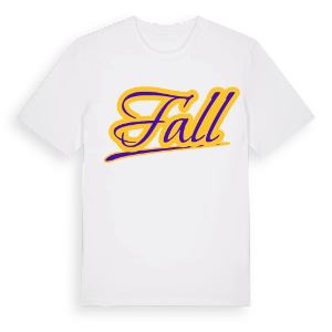 Fall baseball t-shirt – ekologisk bomull t-shirt från Pinshirt