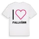Jag älskar Fallkärr t-shirt stort tryck