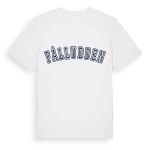 Fålludden college t-shirt – ekologisk bomull t-shirt från Pinshirt