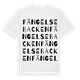 White t-shirt med Fängelsebacken ordlek t-shirt