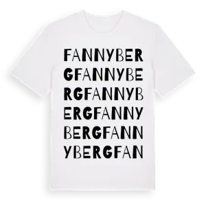 Fannyberg ordlek t-shirt – ekologisk bomull t-shirt från Pinshirt