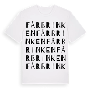 Fårbrinken ordlek t-shirt – ekologisk bomull t-shirt från Pinshirt
