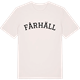 Vintage White t-shirt med Fårhäll böjd t-shirt