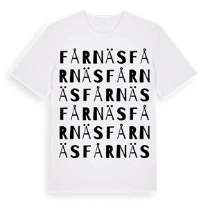Fårnäs ordlek t-shirt – ekologisk bomull t-shirt från Pinshirt