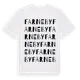 White t-shirt med Farneby ordlek t-shirt
