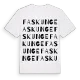 Faskunge ordlek t-shirt