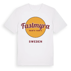 Fastmyra cirkel t-shirt – ekologisk bomull t-shirt från Pinshirt