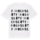 White t-shirt med Fiholmslöt ordlek t-shirt