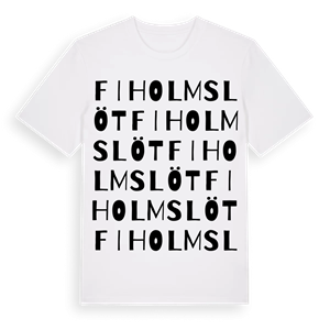 Fiholmslöt ordlek t-shirt – ekologisk bomull t-shirt från Pinshirt