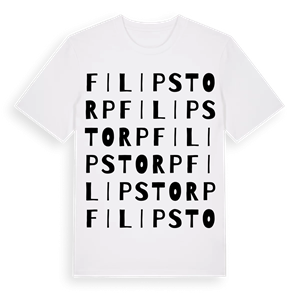 Filipstorp ordlek t-shirt – ekologisk bomull t-shirt från Pinshirt