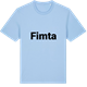 Blue Soul t-shirt med Fimta fetstil t-shirt