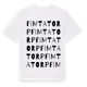 White t-shirt med Fimtatorp ordlek t-shirt