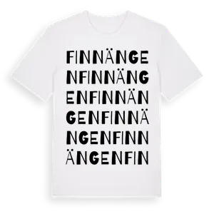Finnängen ordlek t-shirt – ekologisk bomull t-shirt från Pinshirt