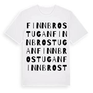 Finnbrostugan ordlek t-shirt – ekologisk bomull t-shirt från Pinshirt