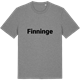 Mid Heather Gray t-shirt med Finninge fetstil t-shirt