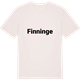 Vintage White t-shirt med Finninge fetstil t-shirt