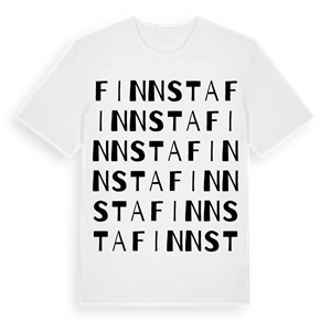 Finnsta ordlek t-shirt – ekologisk bomull t-shirt från Pinshirt