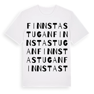 Finnstastugan ordlek t-shirt – ekologisk bomull t-shirt från Pinshirt