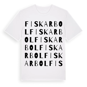 Fiskarbol ordlek t-shirt – ekologisk bomull t-shirt från Pinshirt
