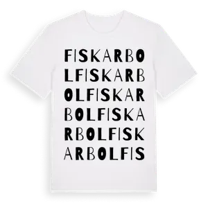 Fiskarbol ordlek t-shirt – ekologisk bomull t-shirt från Pinshirt