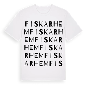 Fiskarhem ordlek t-shirt – ekologisk bomull t-shirt från Pinshirt