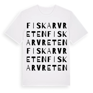 Fiskarvreten ordlek t-shirt – ekologisk bomull t-shirt från Pinshirt