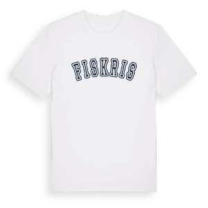 Fiskris college t-shirt – ekologisk bomull t-shirt från Pinshirt