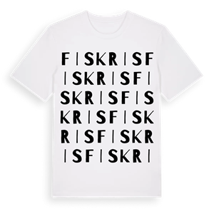 Fiskris ordlek t-shirt – ekologisk bomull t-shirt från Pinshirt