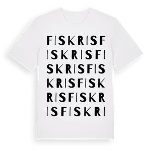 Fiskris ordlek t-shirt – ekologisk bomull t-shirt från Pinshirt