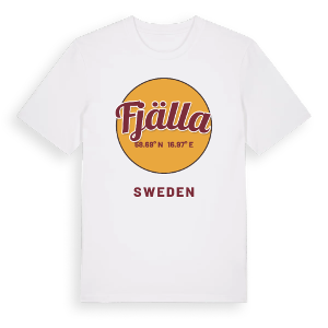 Fjälla cirkel t-shirt – ekologisk bomull t-shirt från Pinshirt