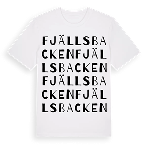Fjällsbacken ordlek t-shirt – ekologisk bomull t-shirt från Pinshirt