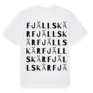 Fjällskär ordlek t-shirt – ekologisk bomull t-shirt från Pinshirt