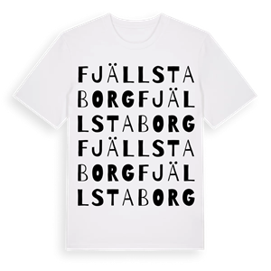 Fjällstaborg ordlek t-shirt – ekologisk bomull t-shirt från Pinshirt