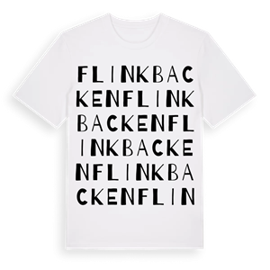 Flinkbacken ordlek t-shirt – ekologisk bomull t-shirt från Pinshirt
