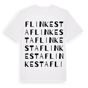 Flinkesta ordlek t-shirt – ekologisk bomull t-shirt från Pinshirt