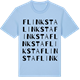 Blue Soul t-shirt med Flinksta ordlek t-shirt