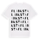 White t-shirt med Flinksta ordlek t-shirt