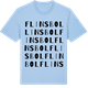Blue Soul t-shirt med Flinsbol ordlek t-shirt