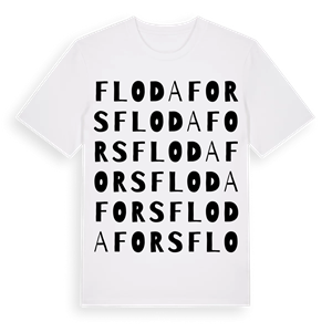 Flodafors ordlek t-shirt – ekologisk bomull t-shirt från Pinshirt