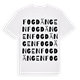 White t-shirt med Fogdängen ordlek t-shirt