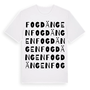 Fogdängen ordlek t-shirt – ekologisk bomull t-shirt från Pinshirt