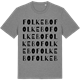 Mid Heather Gray t-shirt med Folkebo ordlek t-shirt